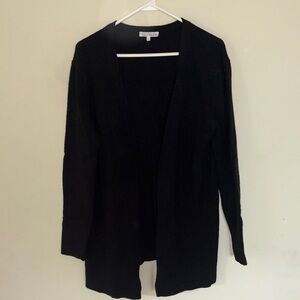 Honey Belle Black Open-Front Cardigan